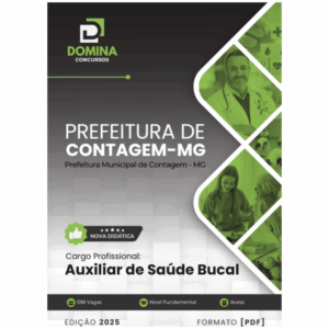 Apostila Auxiliar de Saúde Bucal Contagem MG 2025