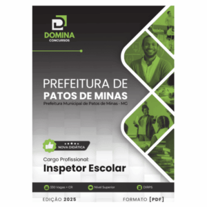 Apostila Inspetor Escolar Patos de Minas MG 2025