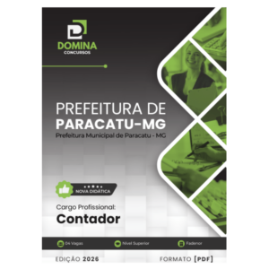 Apostila Contador Paracatu MG 2026