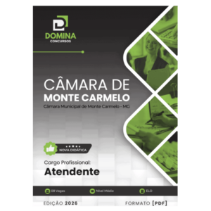 Apostila Atendente Câmara Monte Carmelo MG 2026