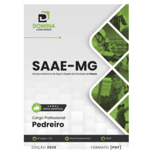 Apostila Pedreiro SAAE Passos MG 2026