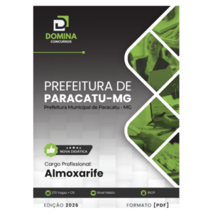 Apostila Almoxarife Paracatu MG 2026