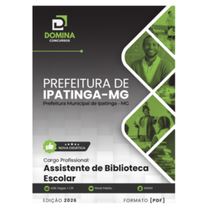 Apostila Assistente de Biblioteca Escolar Ipatinga MG 2026