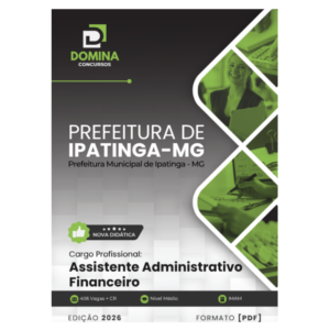 Apostila Assistente Administrativo Financeiro Ipatinga MG 2026