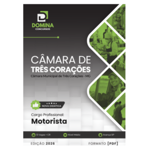 Apostila Motorista Câmara Três Corações MG 2026