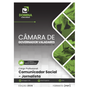 Apostila Comunicador Social Câmara Governador Valadares MG 2026