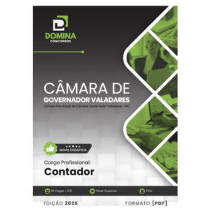 Apostila Contador Câmara Governador Valadares MG 2026
