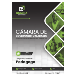 Apostila Pedagogo Câmara Governador Valadares MG 2026