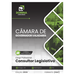 Apostila Consultor Legislativo Câmara Governador Valadares MG 2026