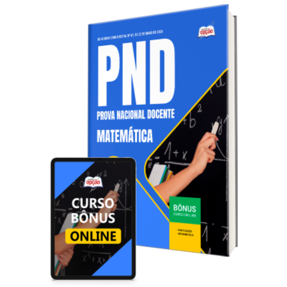 Apostila PND - Prova Nacional Docente 2026 - Matemática