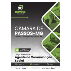 Apostila Agente de Comunicação Social Câmara Passos MG 2026