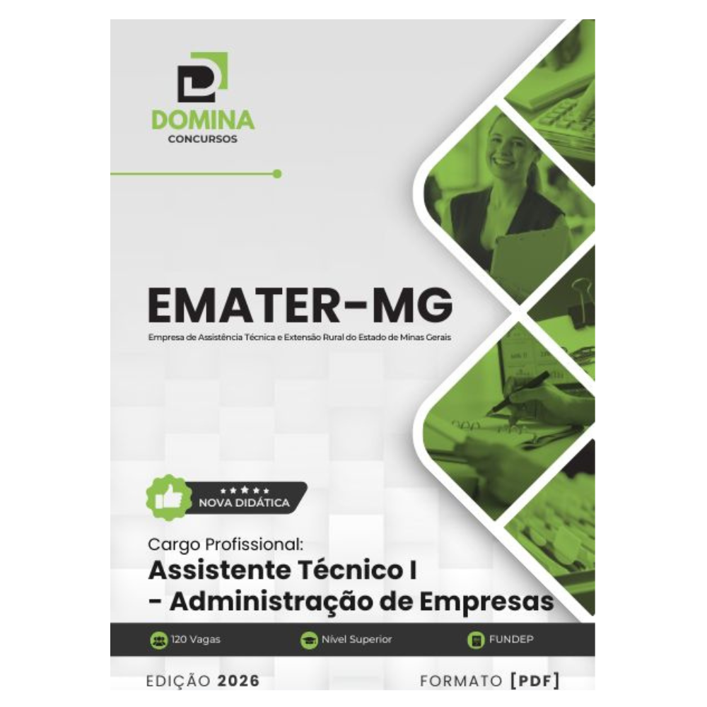 Apostila Assistente Técnico Administração de Empresas EMATER MG 2026